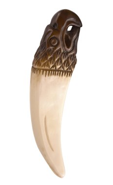 Figurine stylized eagle bone clipart