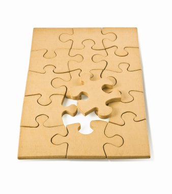 Wooden puzzles clipart