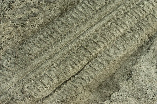 砂にタイヤ — ストック写真