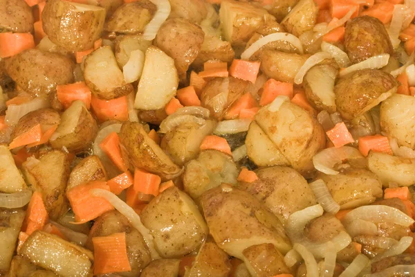 stock image Potatoes with carrots and onions