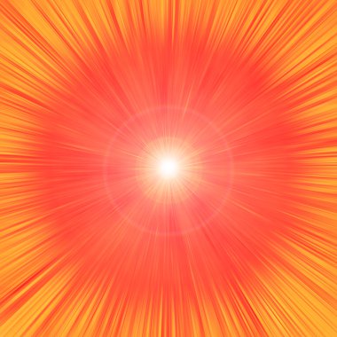 Radiant fiery outburst clipart