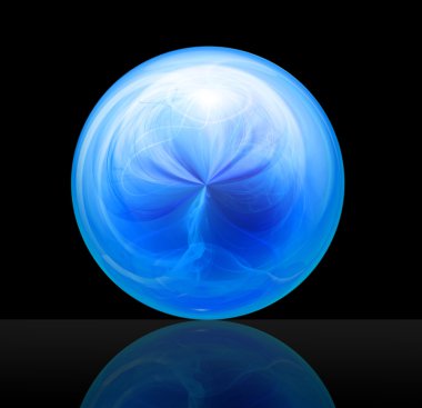 Magic ball blue clipart