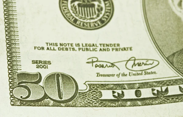 Cinquenta dólares Bill — Fotografia de Stock