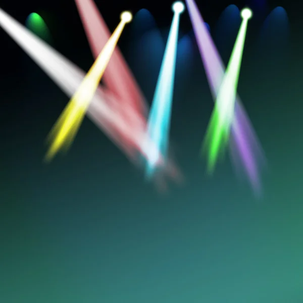 明るい色のスポット ライト — ストック写真