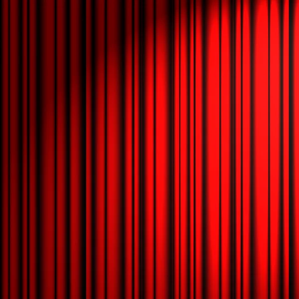 Piros színházi függöny — Stock Fotó