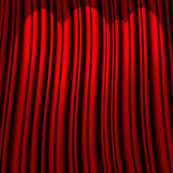 Röd theater gardin — Stockfoto