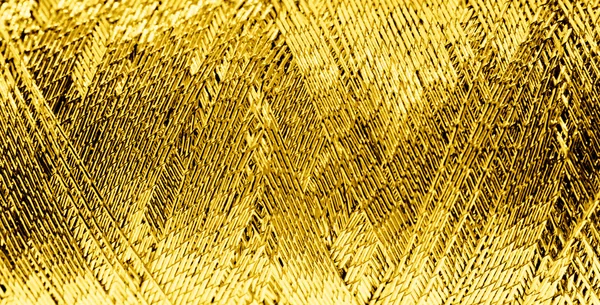 Golden metallic threads — Stock Photo, Image