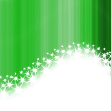Green stripes and stars clipart