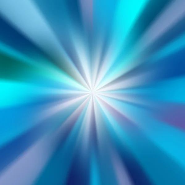 Abstrakt blå glöd strålar — Stockfoto