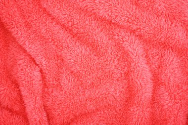 Soft folds of pink terry cloth clipart