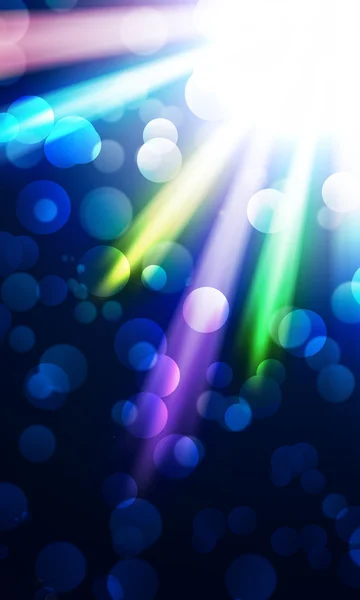 Licht gekleurde schijnwerpers — Stockfoto