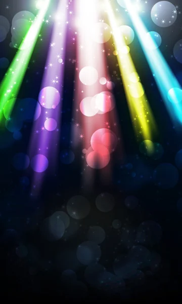 Light colored spotlights — Stock Photo, Image
