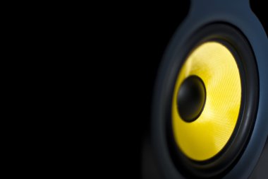 Black sound speaker clipart