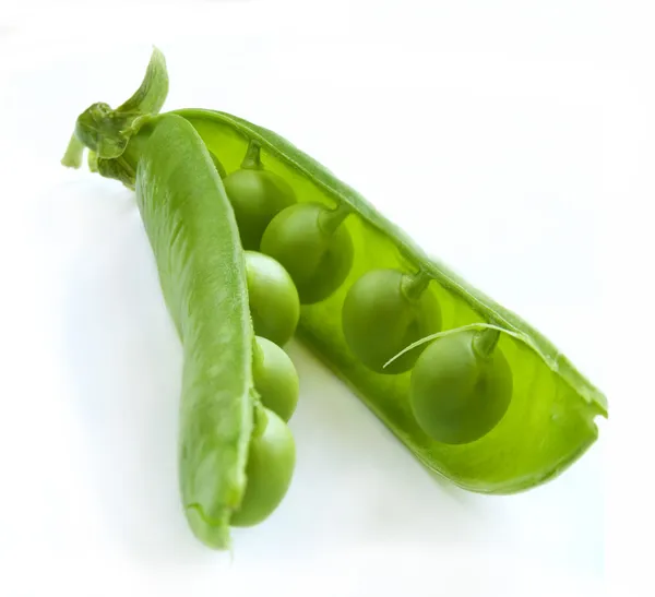 Open green pea — Stock Photo, Image
