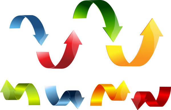 3D набор стрелок красочный
