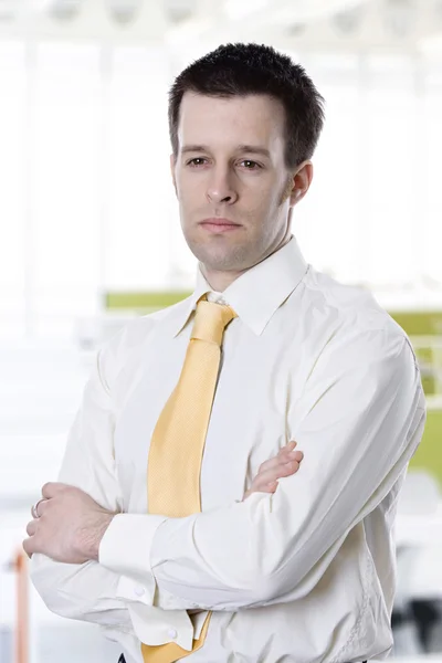 Closeup portrait of business mann — Stock Photo, Image