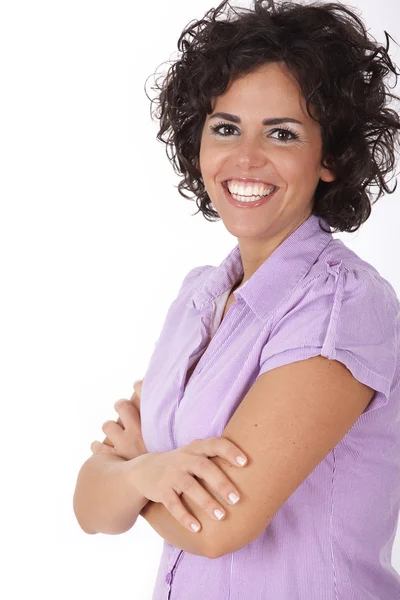 Portrait of happy young woman — Stock Photo, Image