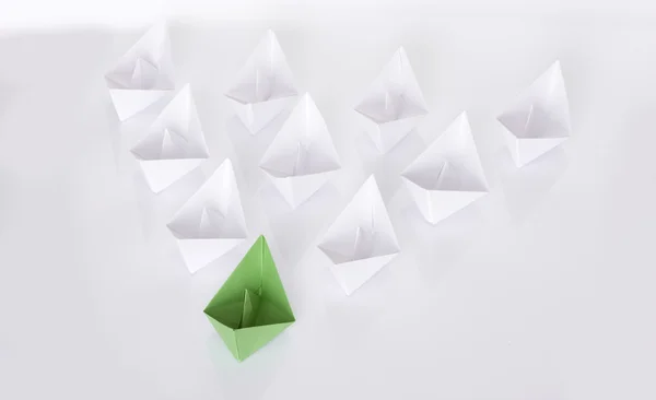 Origami łodzie — Zdjęcie stockowe