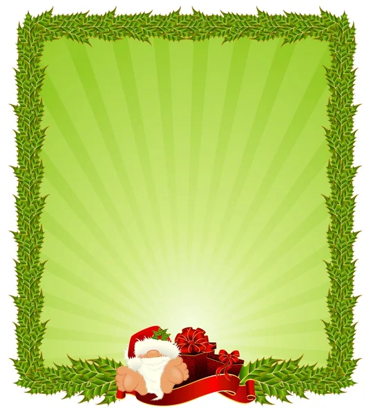 Petit père Noël gentil — Image vectorielle
