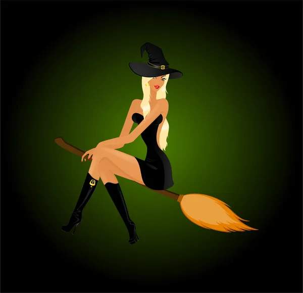 Belle sorcière sexy — Image vectorielle