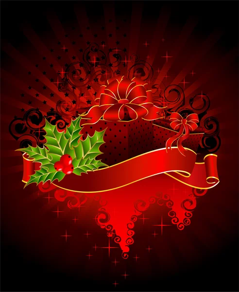 Cadeaux de Noël lumineux — Image vectorielle