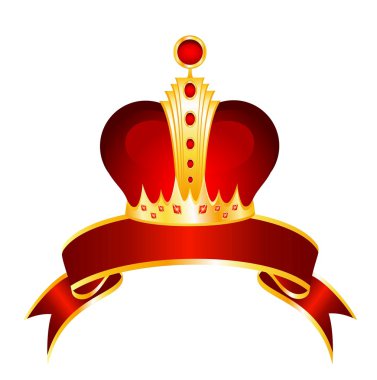 Beautiful gold crown clipart