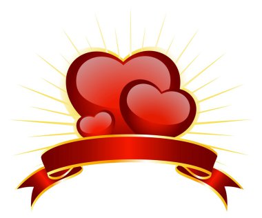 Beautiful red heart clipart