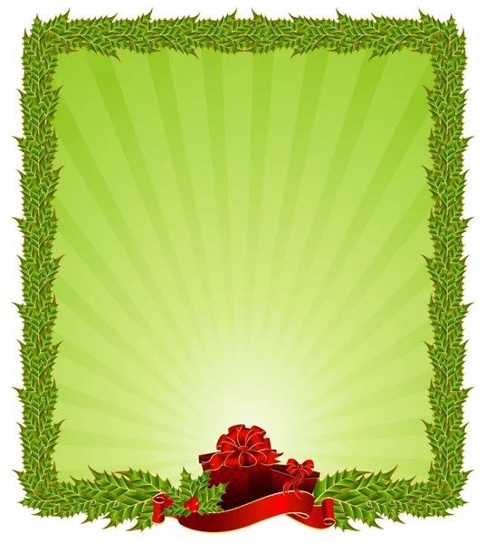 Beau cadre de Noël — Image vectorielle
