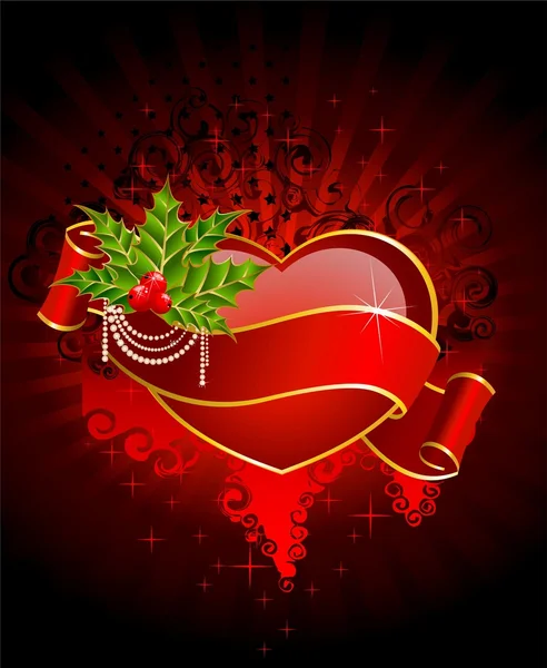 Vackra röda hjärtan — Stock vektor