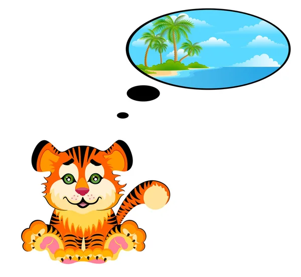 Beau tigre — Image vectorielle