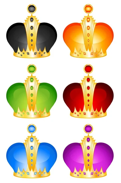 Красивая золотая корона — стоковый вектор