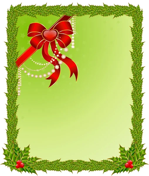 Mooie kerst frame — Stockvector
