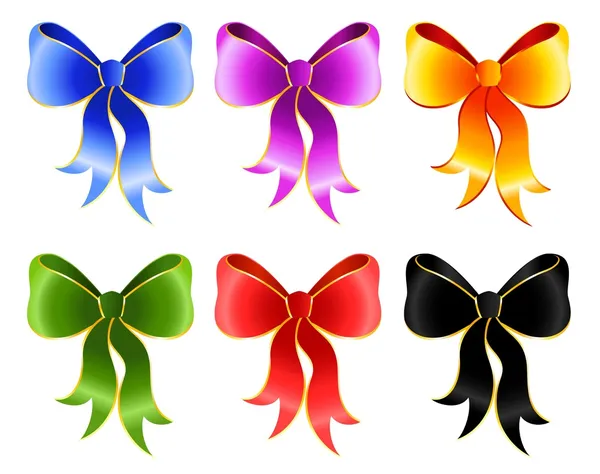 Varicoloured festive bow — Stock Vector