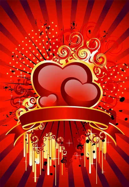 stock vector Beautiful red heart