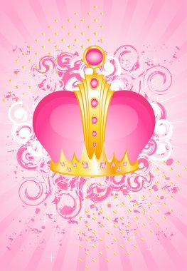 Beautiful gold crown clipart