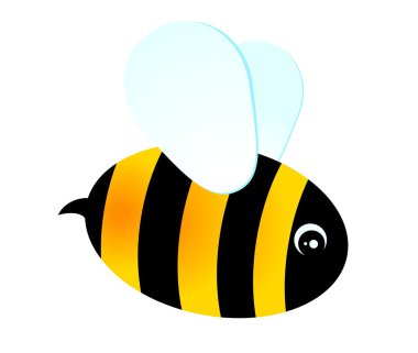 Funny bee clipart