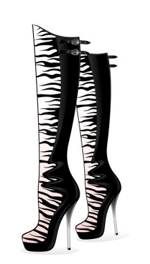 Female sexy shoes clipart