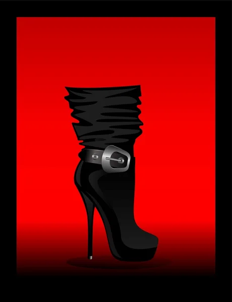 Vrouwelijke sexy schoenen — Stockvector