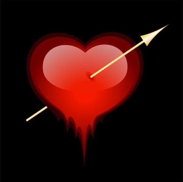 Krásné srdce — Stockový vektor