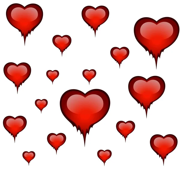 Красивые сердца — стоковый вектор