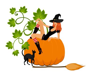 Sexual witch clipart