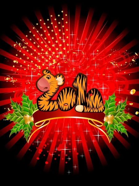 Piękny mały Tygrys — Wektor stockowy
