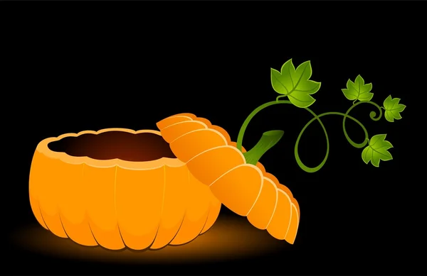 Citrouille orange — Image vectorielle