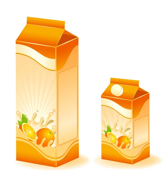 Projeto de embalagem de produtos lácteos — Vetor de Stock