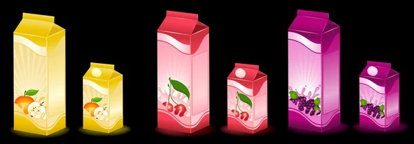Gestaltung der Verpackung von Milchprodukten — Stockvektor