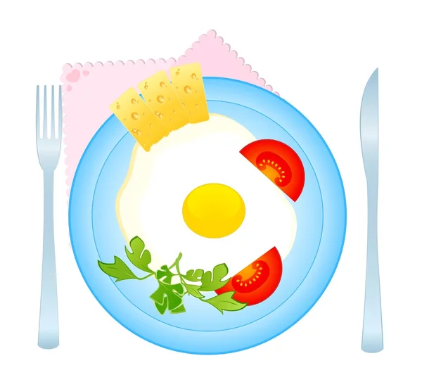 煎的鸡蛋 — 图库矢量图片
