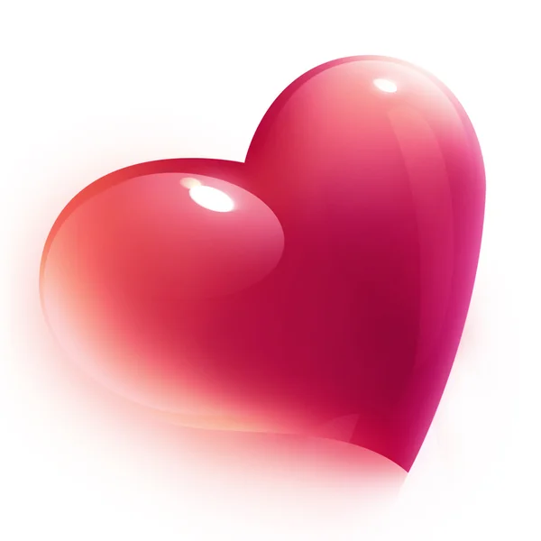 Rosa hjärta — Stockfoto