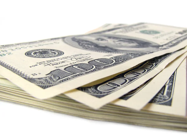 Stack of $ 100 bills — Stock Photo, Image