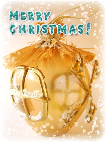 Merry christmas greeting card — Stock Photo, Image