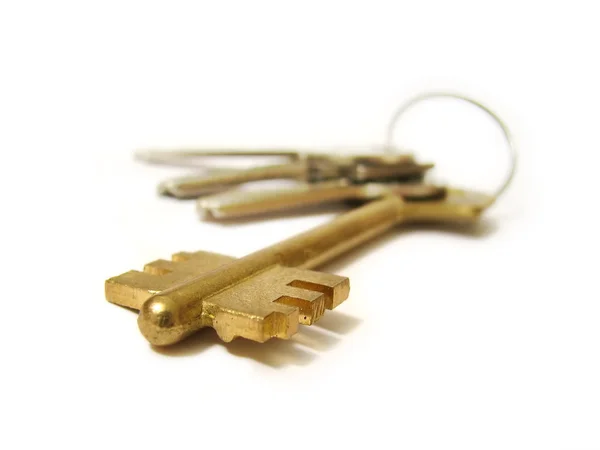 Klíče od domu izolovaná — Stock fotografie